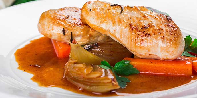 Plat type de Les Hortensias à Urt