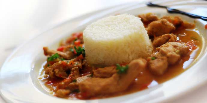 Plat type de Les Hortensias à Urt